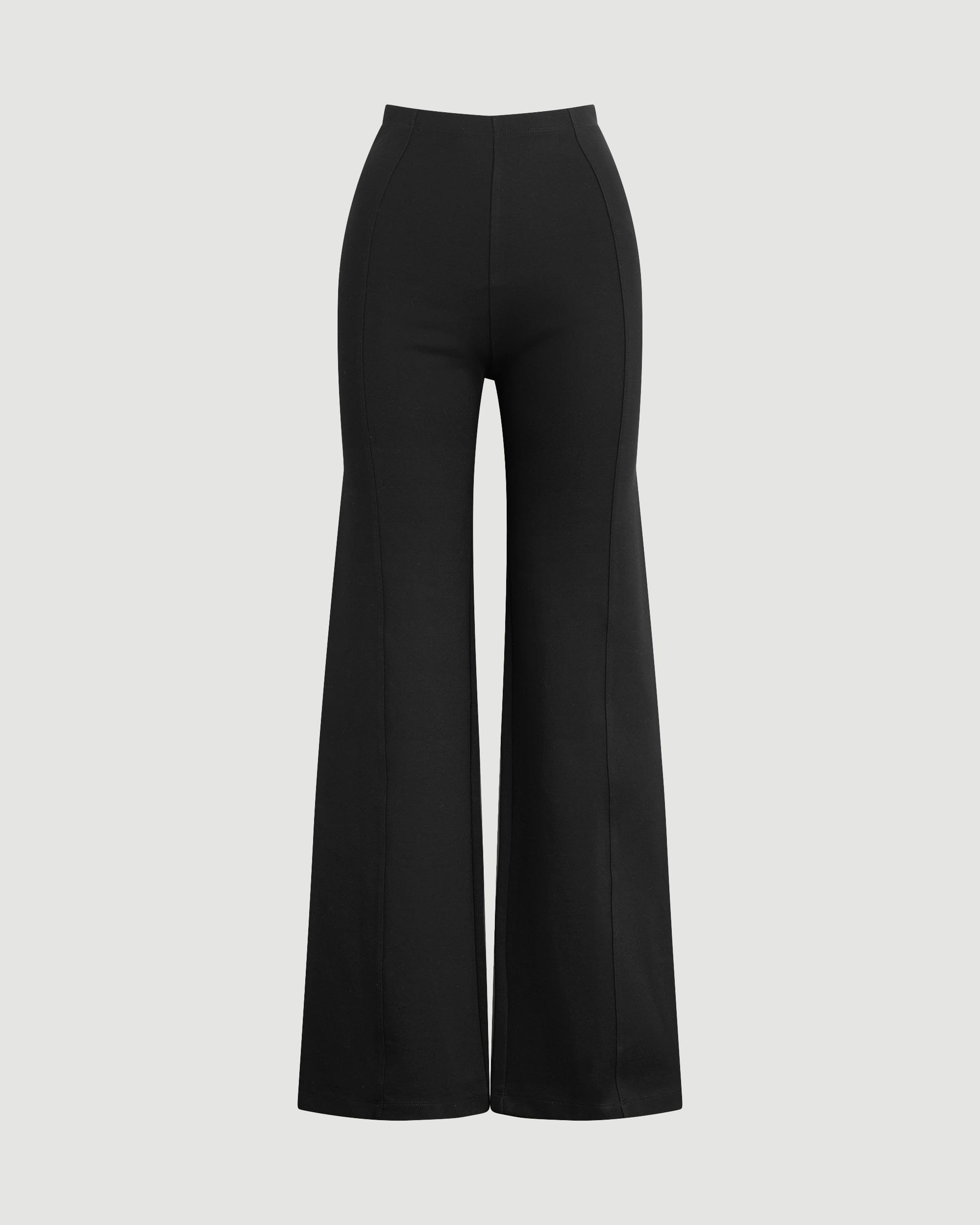 Anh Wide Leg Ponte Stretch Pant Petite Women s Pants Black M Modern Citizen