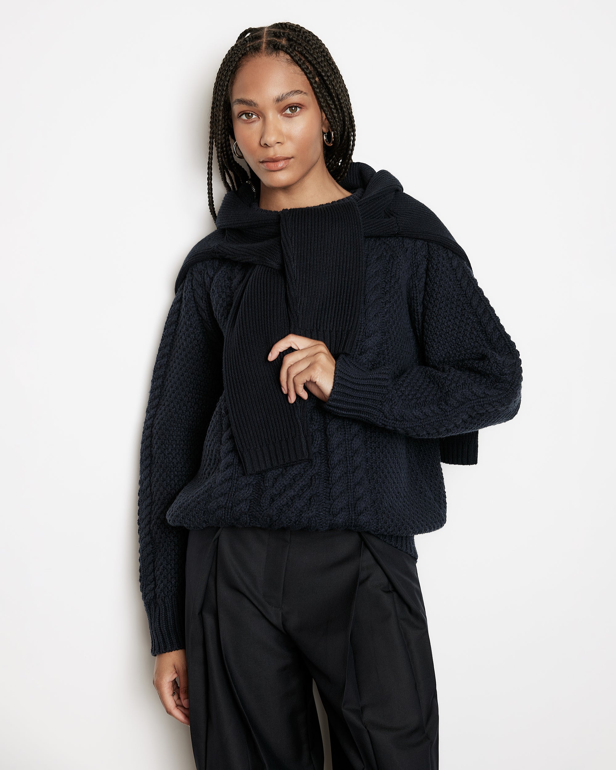 Brady Chunky Cable Knit Sweater