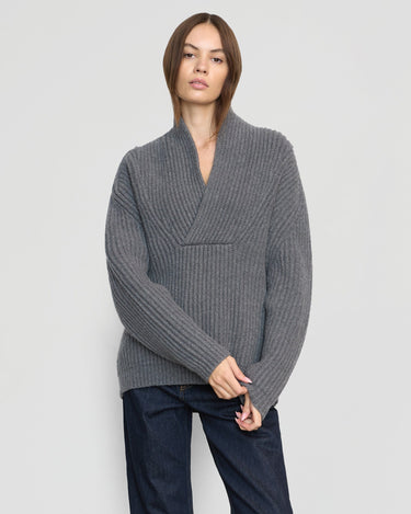 Beate | Campbell Shawl-Collar Sweater in Size Small