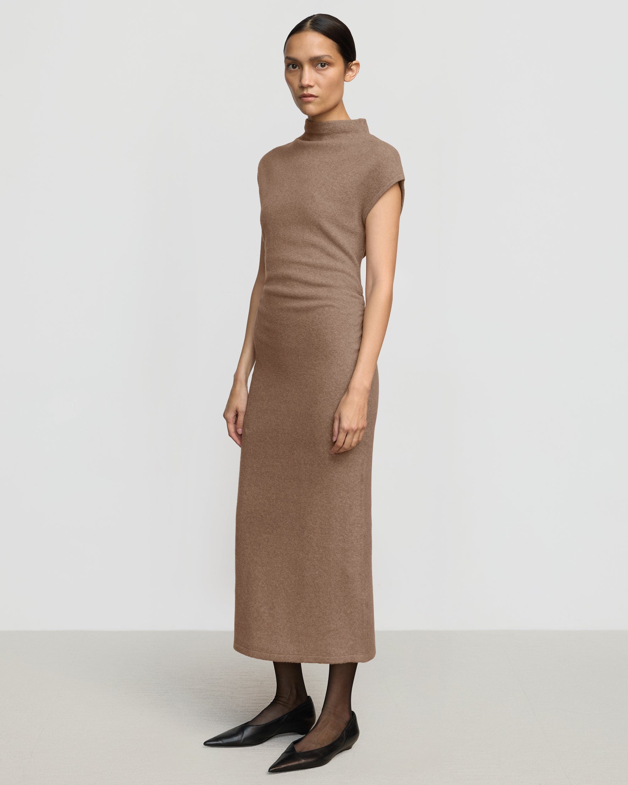 Mock neck sweater dress online