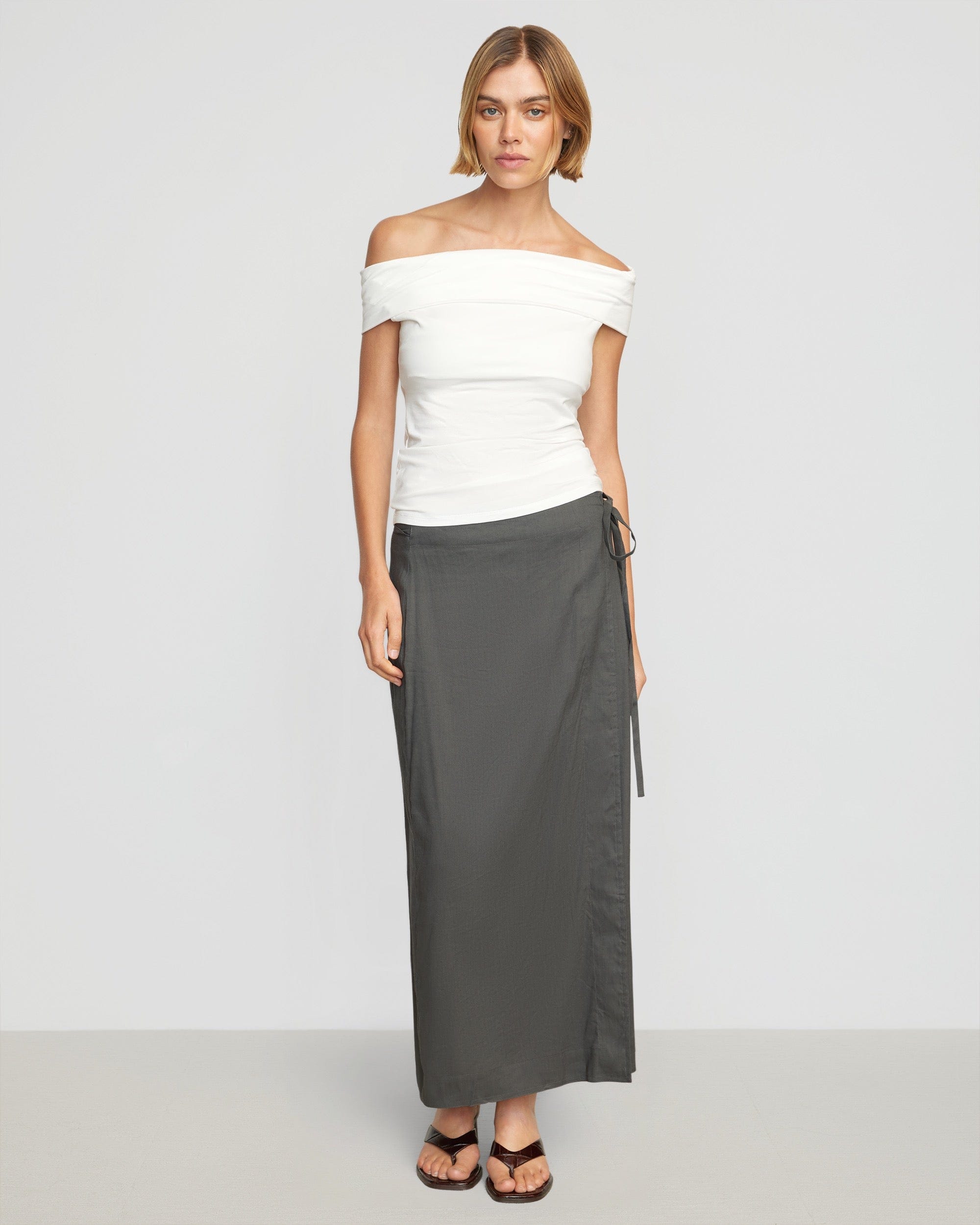 Petite maxi wrap skirt best sale