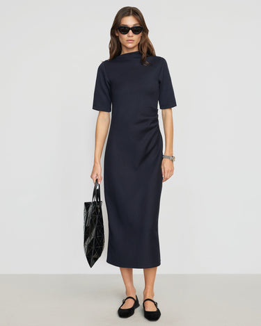 Renée | Evie Ribbed Knit Jersey Dress in Size Extra Small