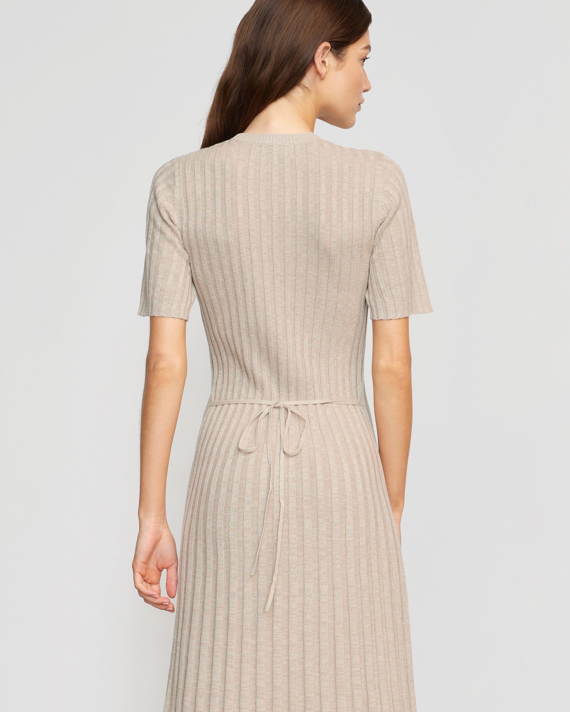 Fena Wide-Ribbed Sweater Dress