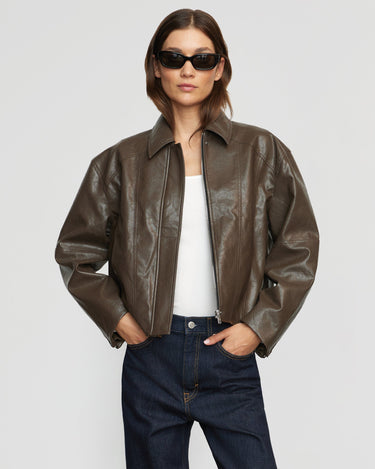 Renée | Halle Vegan Leather Jacket in Size Small