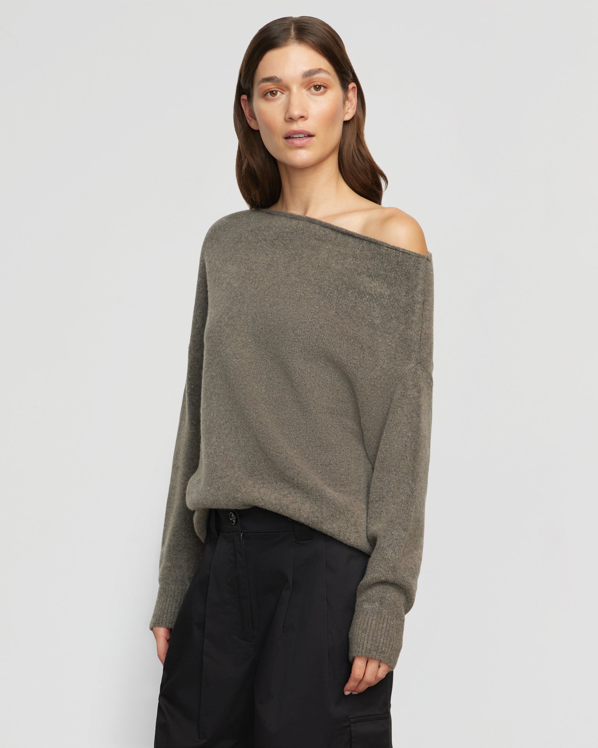 Modern Citizen Women s Iris Off Shoulder Relaxed Fit Sweater