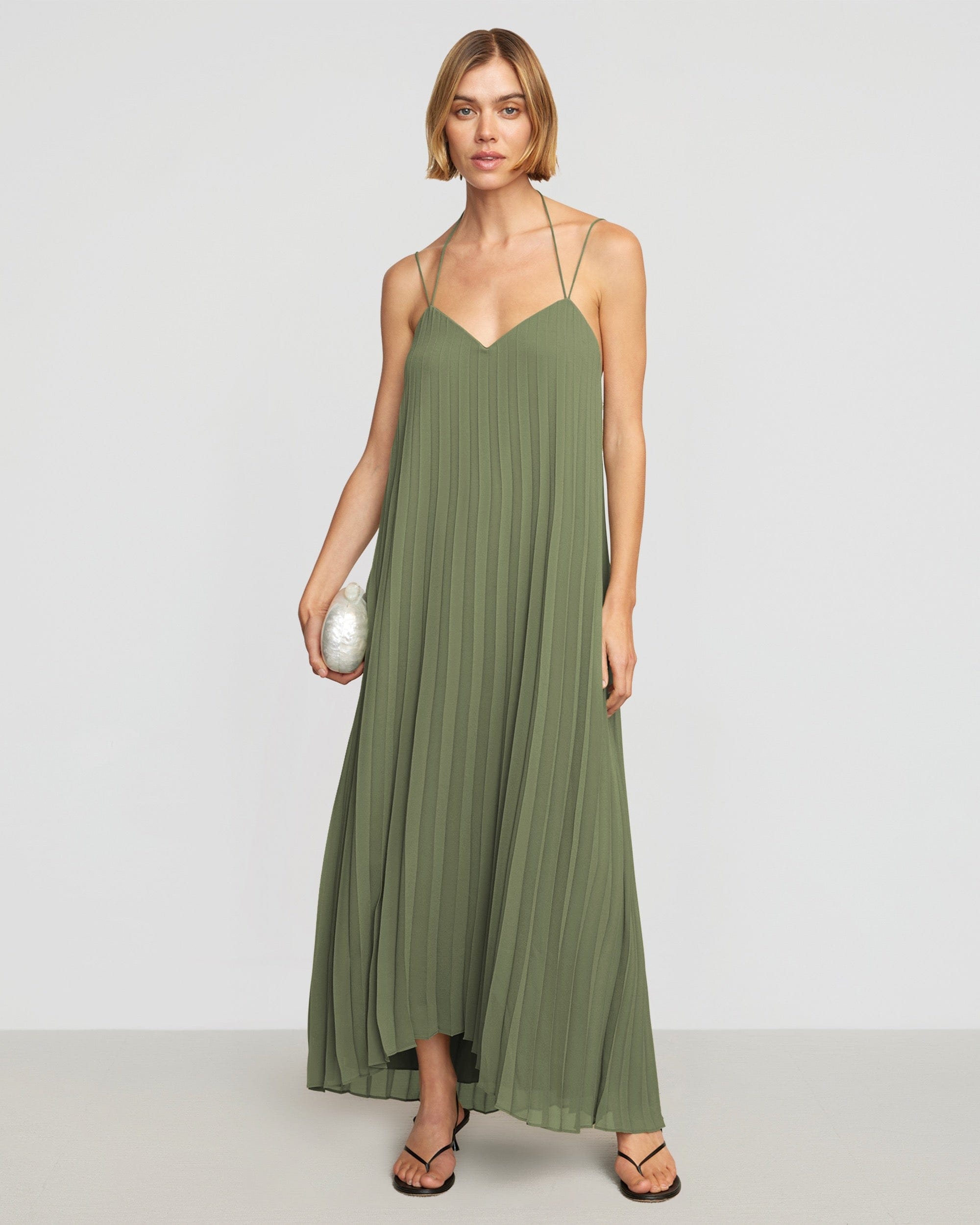 Juliette Pleated Maxi Dress