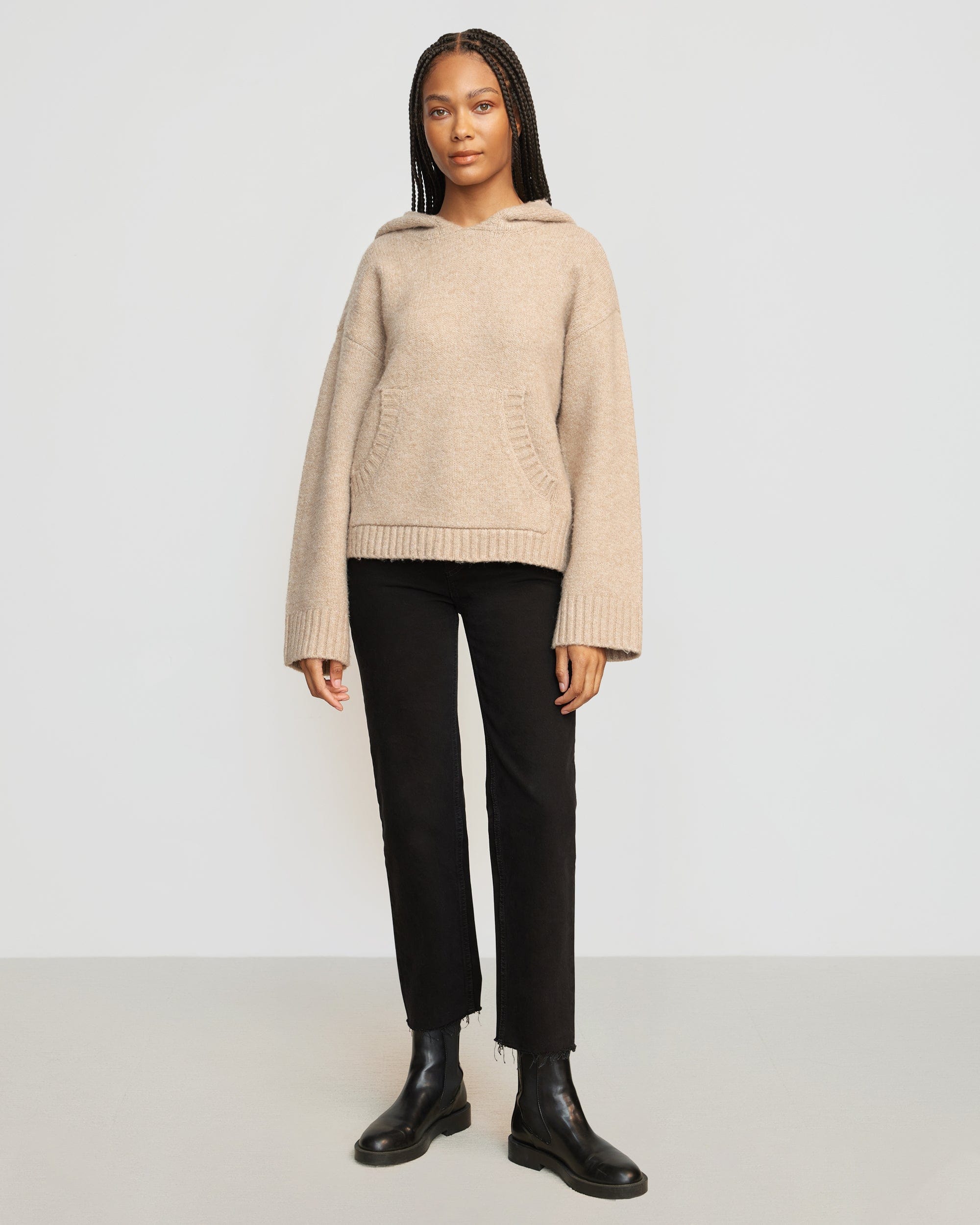 Kaia Boucle Sweater Hoodie