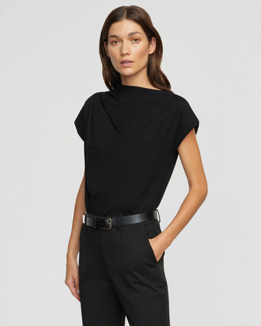 Renée | Kenny Asymmetric-Neck Tee in Size Small