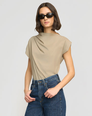 Olivia | Kenny Asymmetric Neck Tee in size Small 