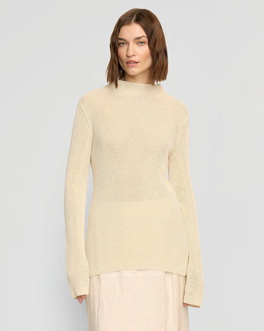 Helena | Lynne Slim Semi-Sheer Sweater in Size Small