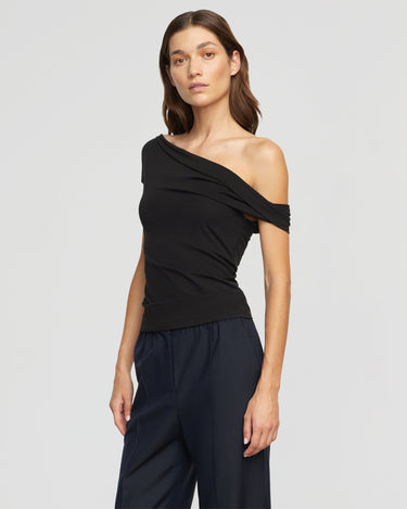 Renée | Mai Asymmetric Off-Shoulder Tee in Size Small