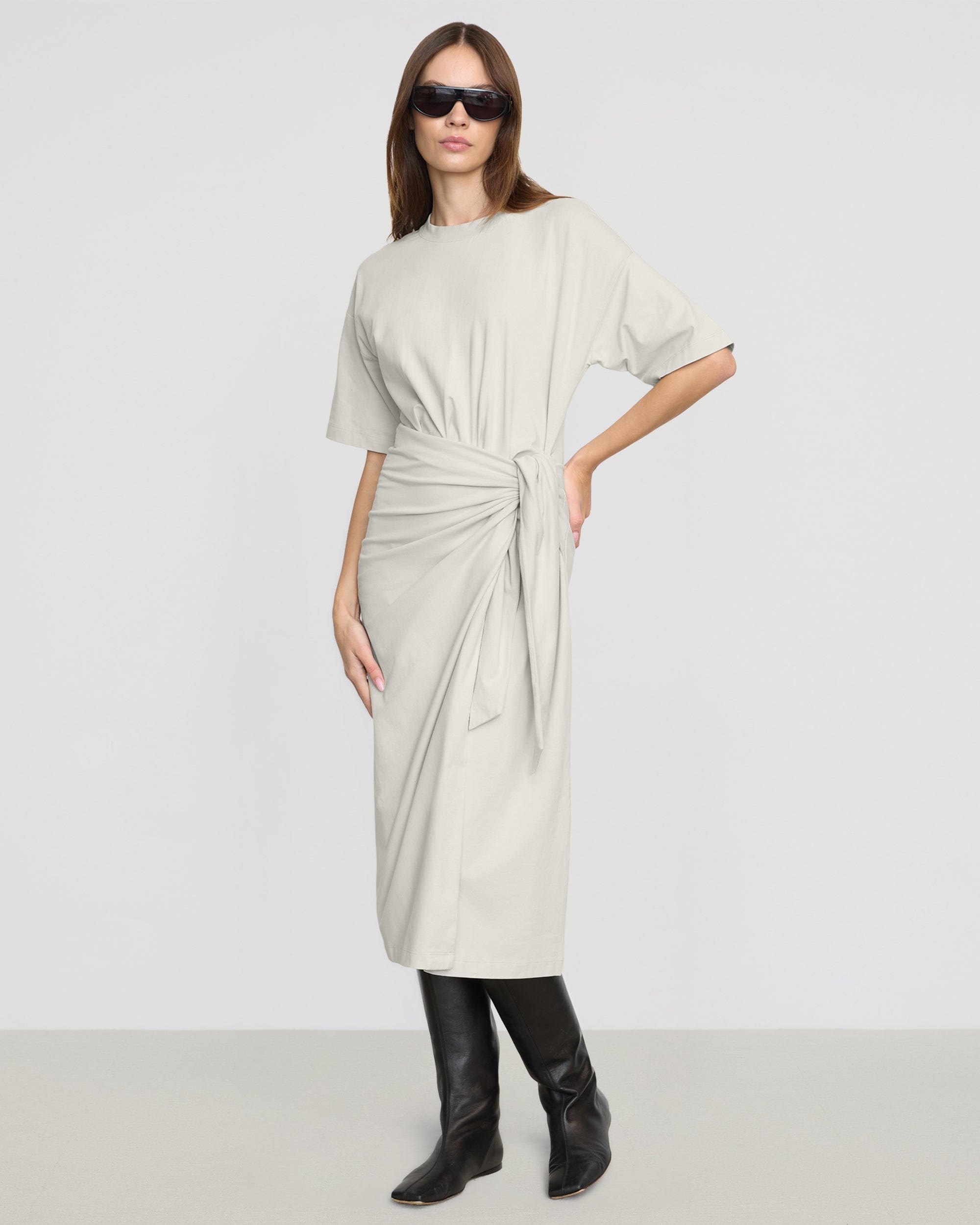 Cotton wrap around dress best sale