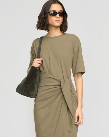 Olivia | Noa Organic Cotton T-Shirt Wrap Dress in Size Small 