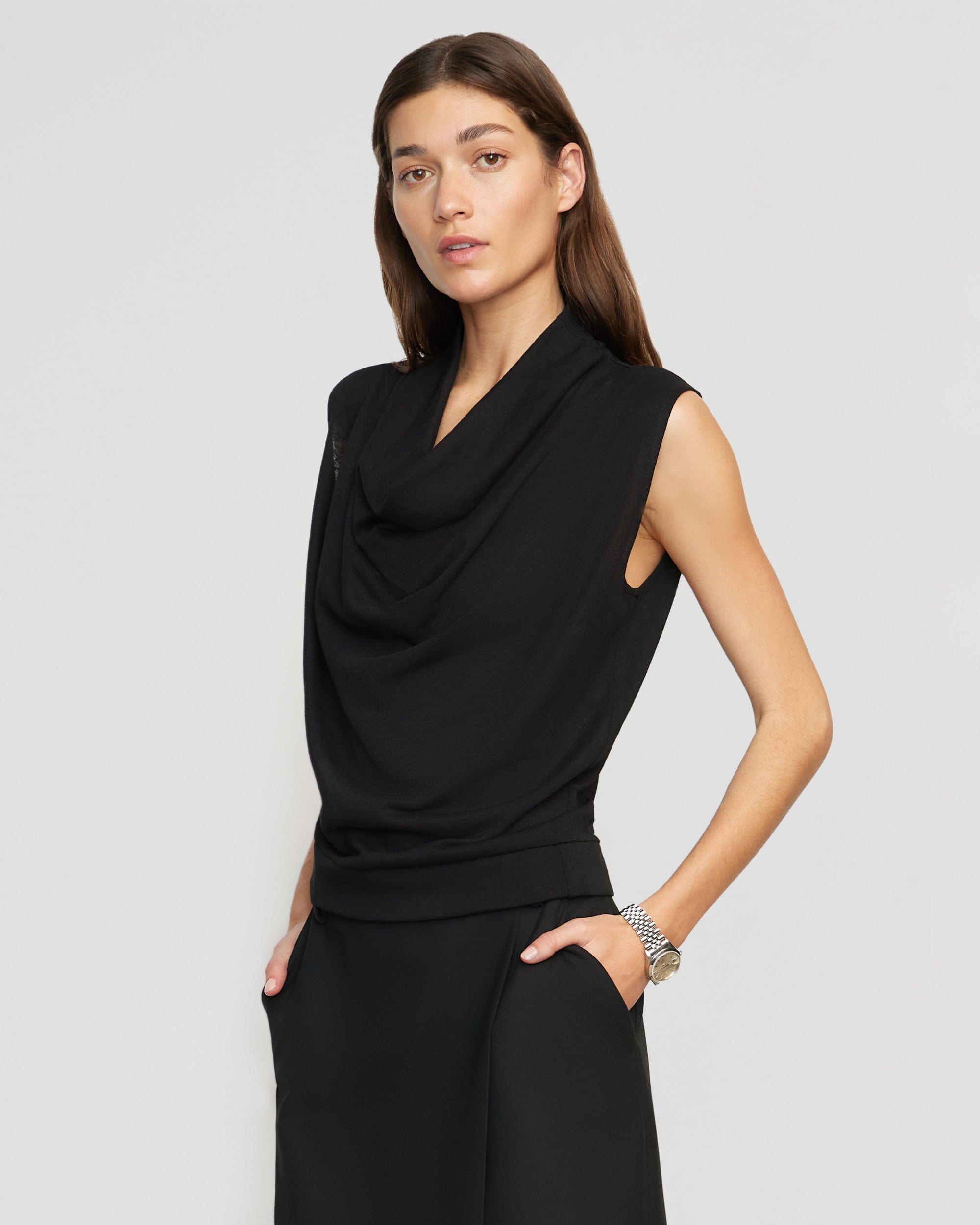 Winona zetian cowl top neck