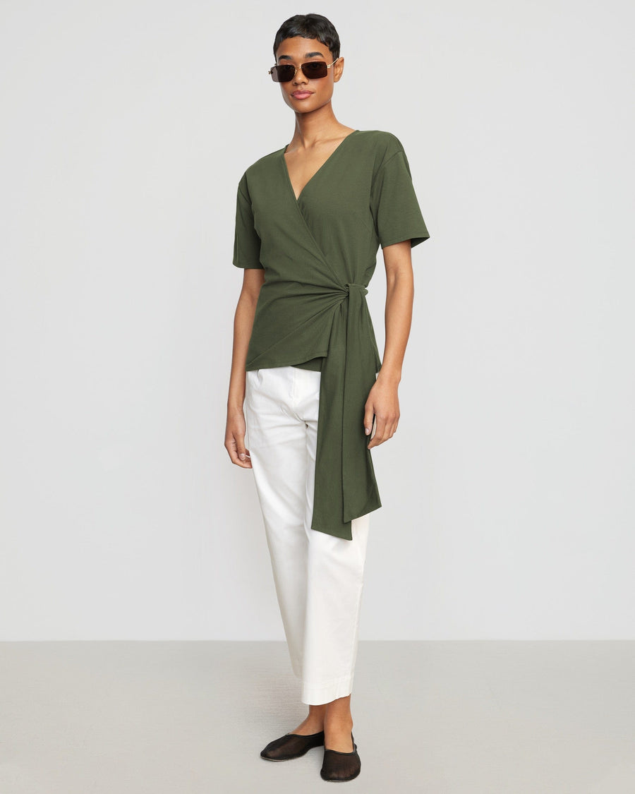 Kenzie Oversized Recycled Satin Shirt Dress - Bright Green – Pretty Lavish