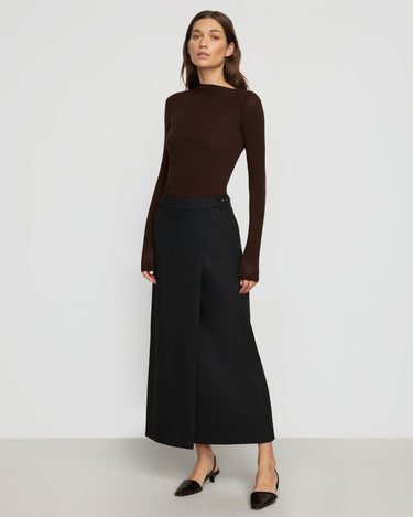 Renée | Spencer Wrap Maxi Skirt in Size Extra Small