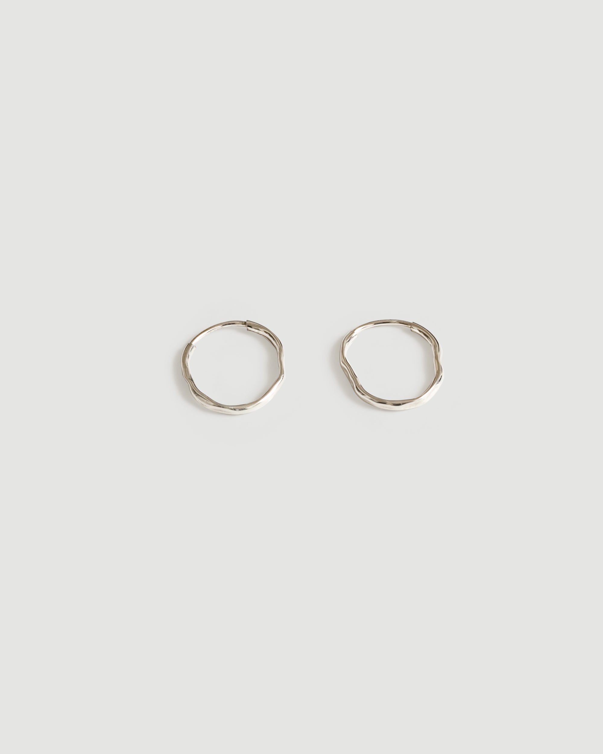 Classic Round Sterling Silver Hoop Earrings – Handmade Joy