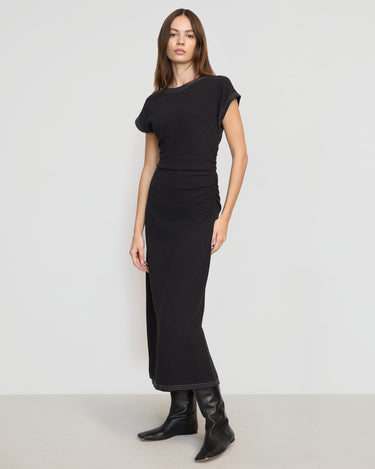 Beate | Vela Ruched-Waist Dress Dress in Size Extra Small