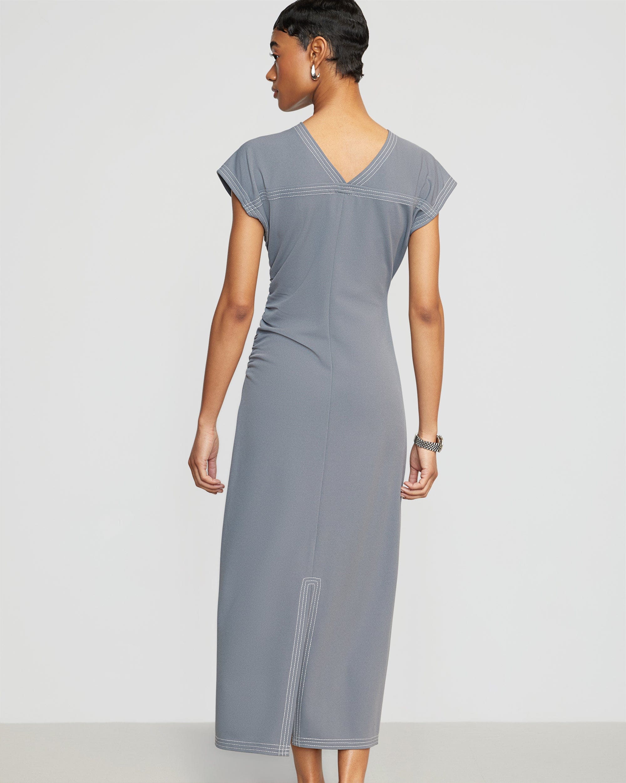 Vela Ruched-Waist Dress