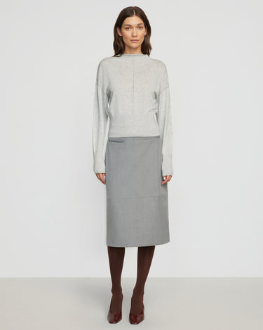 Renée | Yulia Back-Split Suiting Skirt in Size Extra Small