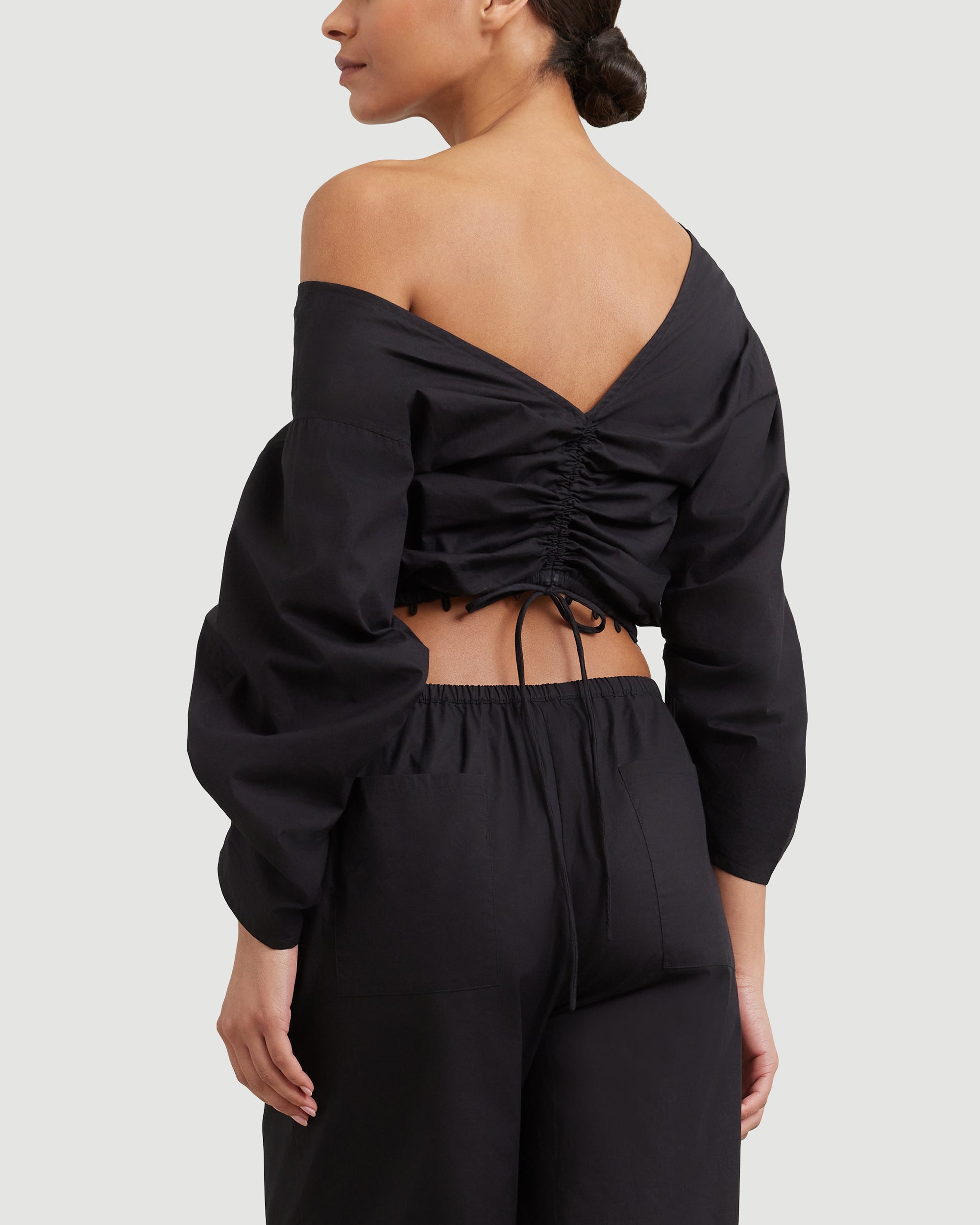 Baba Reversible Cropped Blouse